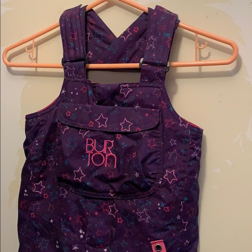 Burton snow bibs for girls in size 4t